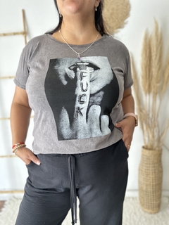 REMERA JASPEADA ROCK - comprar online