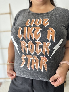 REMERA JASPEADA ROCK - tienda online