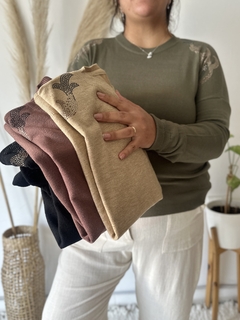 sweater aplique olas - comprar online