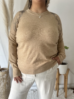 sweater aplique olas -  Tienda Enriqueta Ciudad Jardin - Calzado y ropa con estilo para mujeres reales