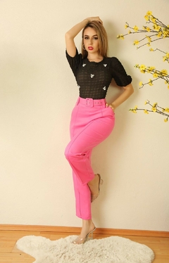 Pantalón con cinto - itdress