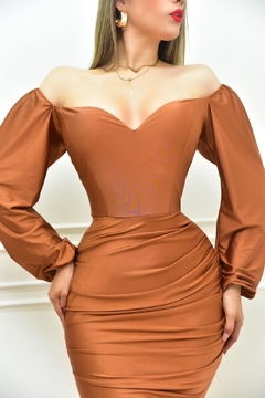 Vestido puff sleeve - itdress
