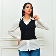 Blusa con chaleco