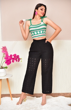 Blusa crochet flowers - tienda en línea