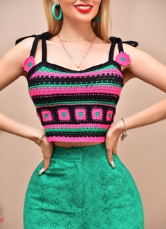 Imagen de Blusa crochet flowers