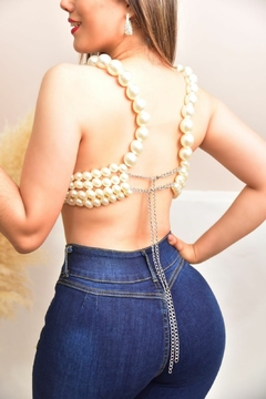 Top de perlas - itdress