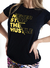 Remera NEVER STOP negra