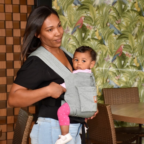 Canguru ajustável para bebê - Verde floresta