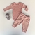 Body manga longa rosé + calça - Coleção Baby Básico – ALGODÃO EGÍPCIO - comprar online