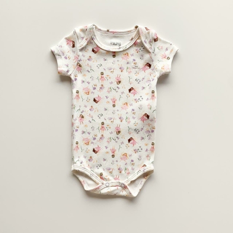 Body manga curta - Coleção Fadas - SUEDINE 100% algodão - comprar online