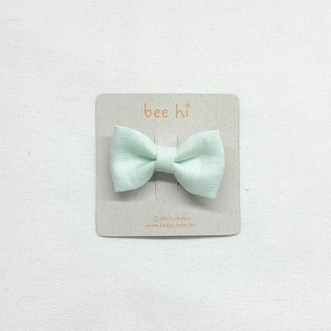 Laço Gravatinha Verde Claro - Tecido Linho - comprar online