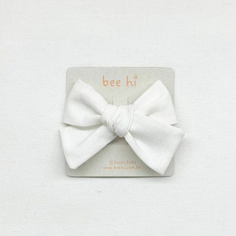 Laço Alice Branco - Tecido Linho - comprar online