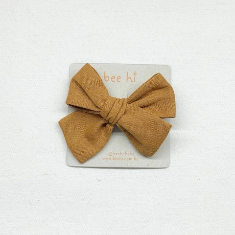 Laço Alice Marrom - Tecido Linho - comprar online