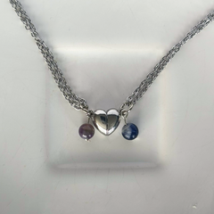 Collar corazón para compartir en internet