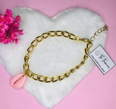 pulseira correntaria dourada