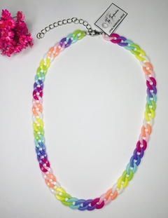 colar corrente candy collor