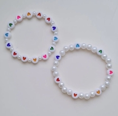 kit pulseiras pérolas