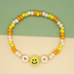 pulseira micangas fimo emoji