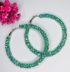 argola strass biju