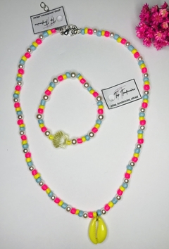 kit colar e pulseira