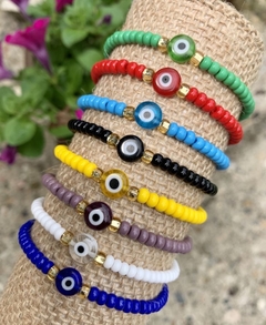 kit pulseiras olho grego