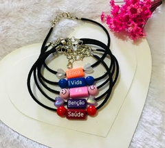 kit de pulseiras corino frases