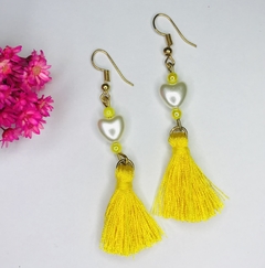 brinco biju tassel
