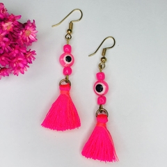 brinco biju tassel