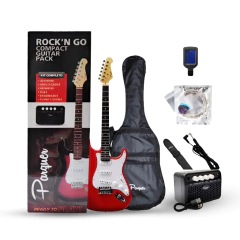 Combo Guitarra Parquer Stratocaster Roja - comprar online