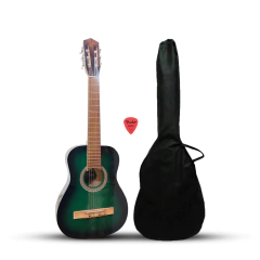 Guitarra Criolla 3/4 Nj Radalj Verde + Pua Fender + Funda