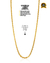 CORRENTE BANHADA: CADEADO QUINA 4MM - Gold Importts