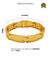 BRACELETE BANHADO: LISO REDONDO 13MM - Gold Importts