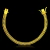 Pulseira Lacraia - Fecho gaveta - 8mm - Banhado a ouro 18K - - comprar online