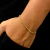 Pulseira Veneziana - Fecho tradicional - 1mm - Banhado a ouro 18K -