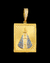 CORRENTE COM PINGENTE FRISO S 12MM + PINGENTE NOSSA SENHORA CRAVEJADA QUADRADA - Gold Importts