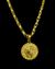 CORRENTE COM PINGENTE TIJOLINHO ELO DUPLO 8MM + PINGENTE FÉ MEDALHA - comprar online