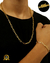 CONJUNTO BANHADO: CORRENTE + PULSEIRA TIJOLINHO QUINA 5MM