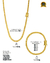 CONJUNTO BANHADO: CORRENTE + PULSEIRA CADEADO DUPLA 5MM - Gold Importts