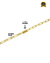 CONJUNTO BANHADO: CORRENTE + PULSEIRA CADEADO QUINA 4MM - Gold Importts