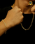 CONJUNTO BANHADO: CORRENTE + PULSEIRA CADEADO QUINA 4MM - comprar online