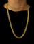 CONJUNTO: CORRENTE CUBANA 8MM + PINGENTE REVOADA GRANDE - Gold Importts