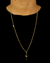CONJUNTO: CORRENTE PITBULL 1,5MM + PINGENTE CRUZ PALITO PEQUENO