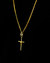 CONJUNTO: CORRENTE PITBULL 1,5MM + PINGENTE CRUZ PALITO PEQUENO - comprar online