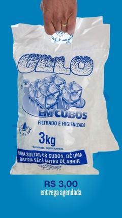 Gelo 3kg Filtrado e higienizado