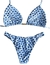 BIQUÍNI CORTININHA PINTADO AZUL - comprar online