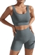 CONJUNTO TOP E SHORT CINZA - comprar online