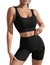 CONJUNTO TOP E SHORT PRETO