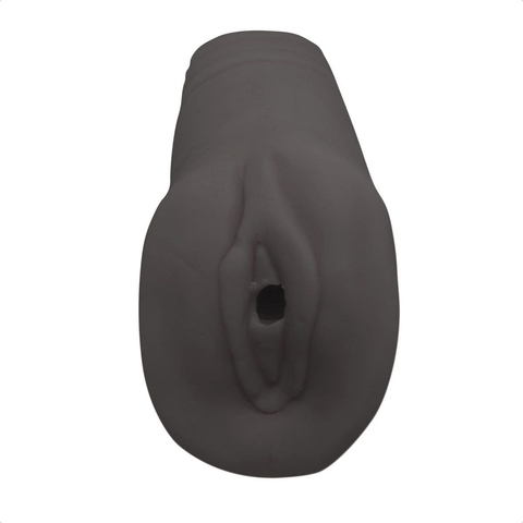 Masturbador Realístico Formato de Vagina Preto Jade