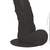 Pênis de Borracha Com Vibrador, Ventosa e Saco 17cm x 3,5cm Preto Theo na internet
