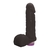 Pênis de Borracha Com Vibrador e Saco 16cm x 4cm Preto Argos